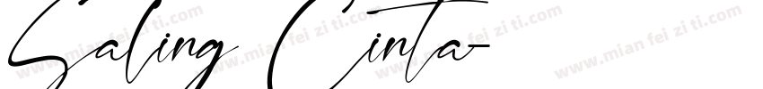 Saling Cinta字体转换